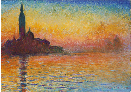 San Giorgio Maggiore At Dusk Claude Monet 5D DIY Paint By Number Kit
