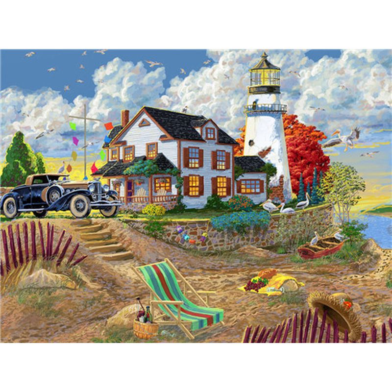Digital Painting Country Color House Landscape Paint Kit