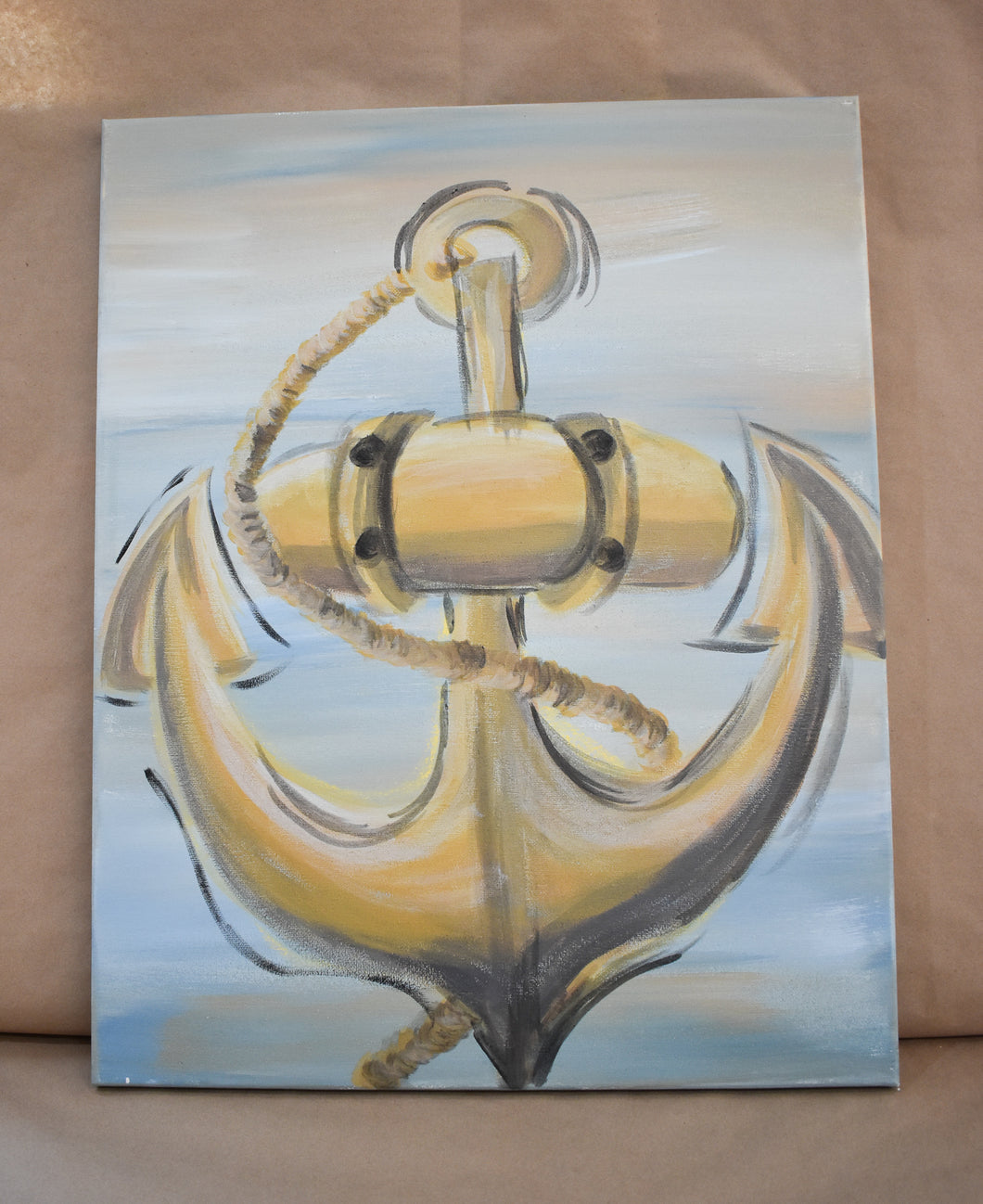#32 Anchor Painted Canvas