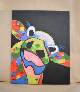 #42 Mad Cow Painted Canvas