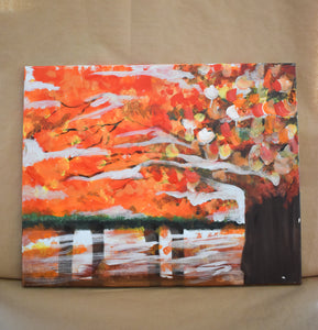 #50 Fall Landscape Painted Canvas