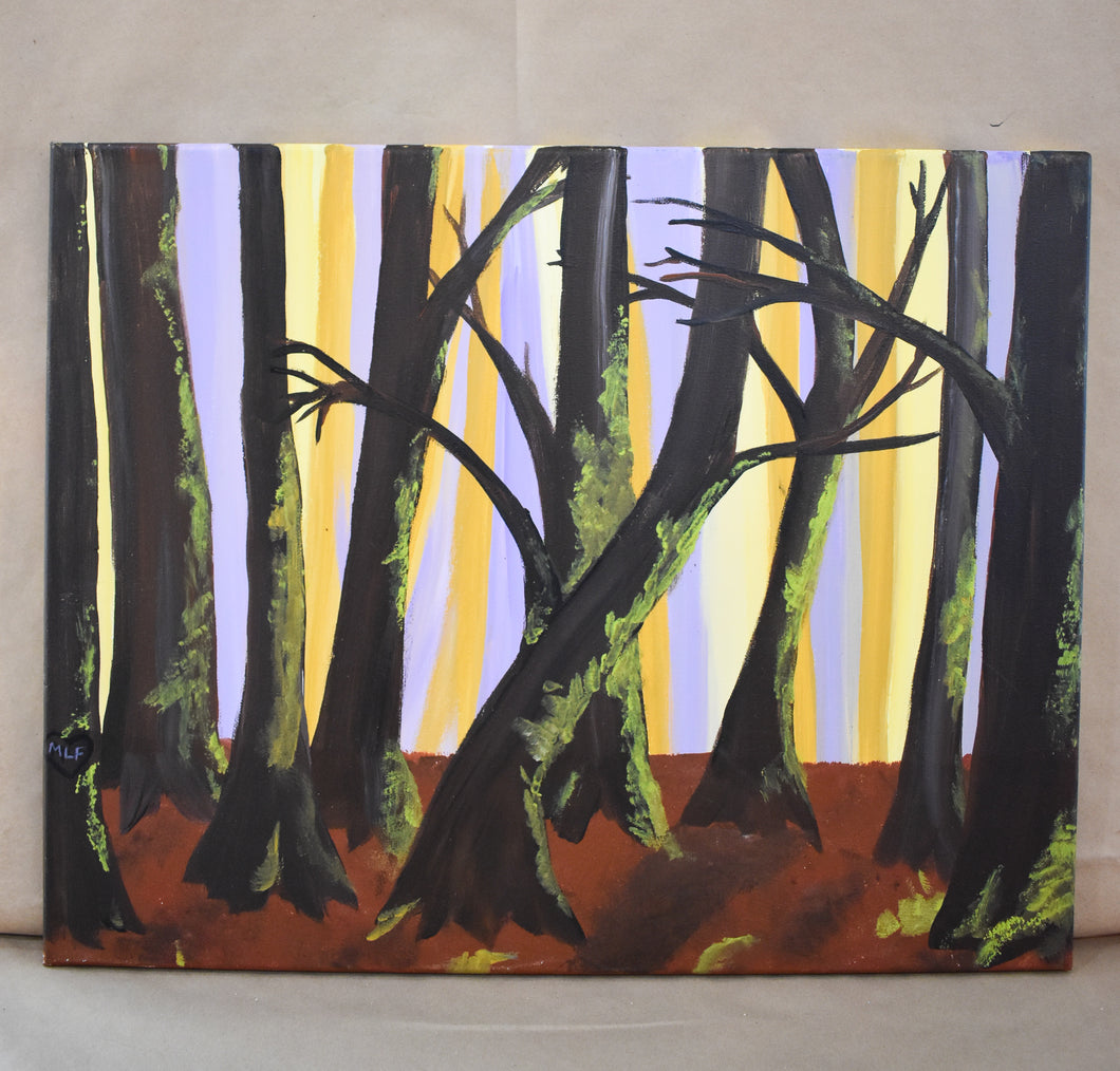 #70 Forest Painted Canvas