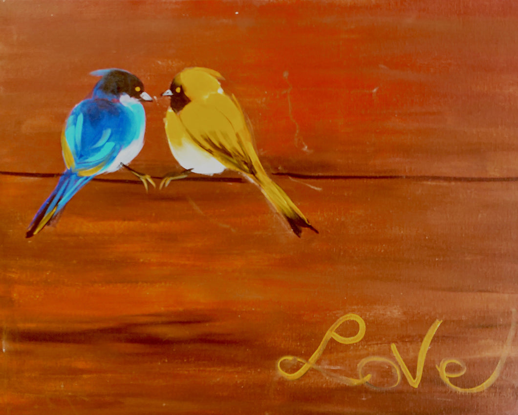Birds Love Paint Kit (8x10 or 11x14)