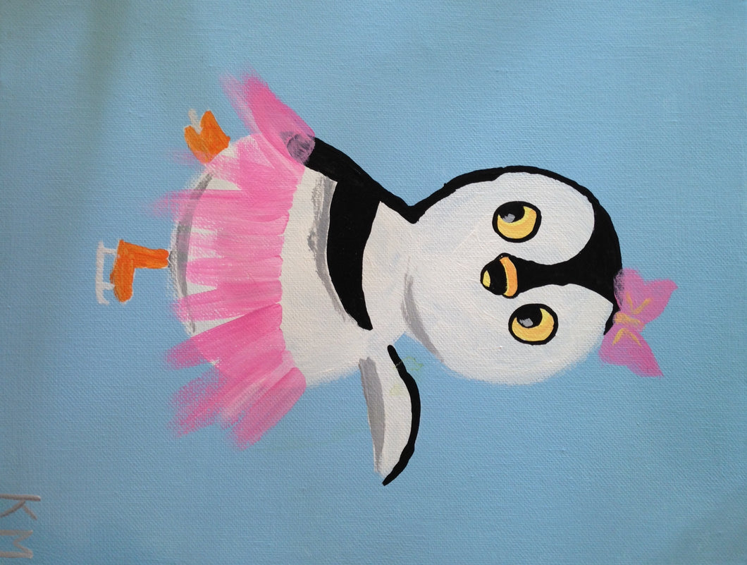Dancing Penguin Paint Kit (8x10 or 11x14)