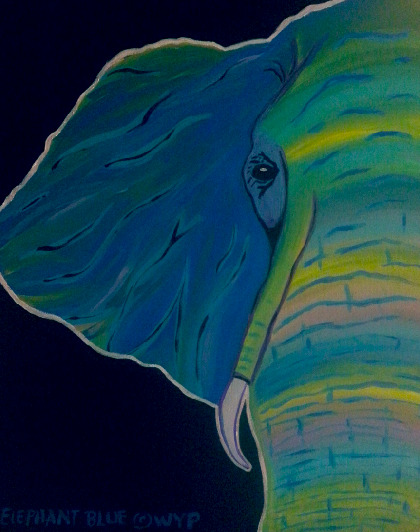 Elephant Blue Paint Kit (8x10 or 11x14)