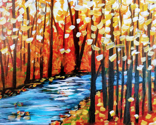 Fall Stream Paint Kit (8x10 or 11x14)