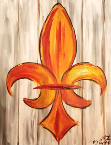 Fleur On Wood Paint Kit (8x10 or 11x14)