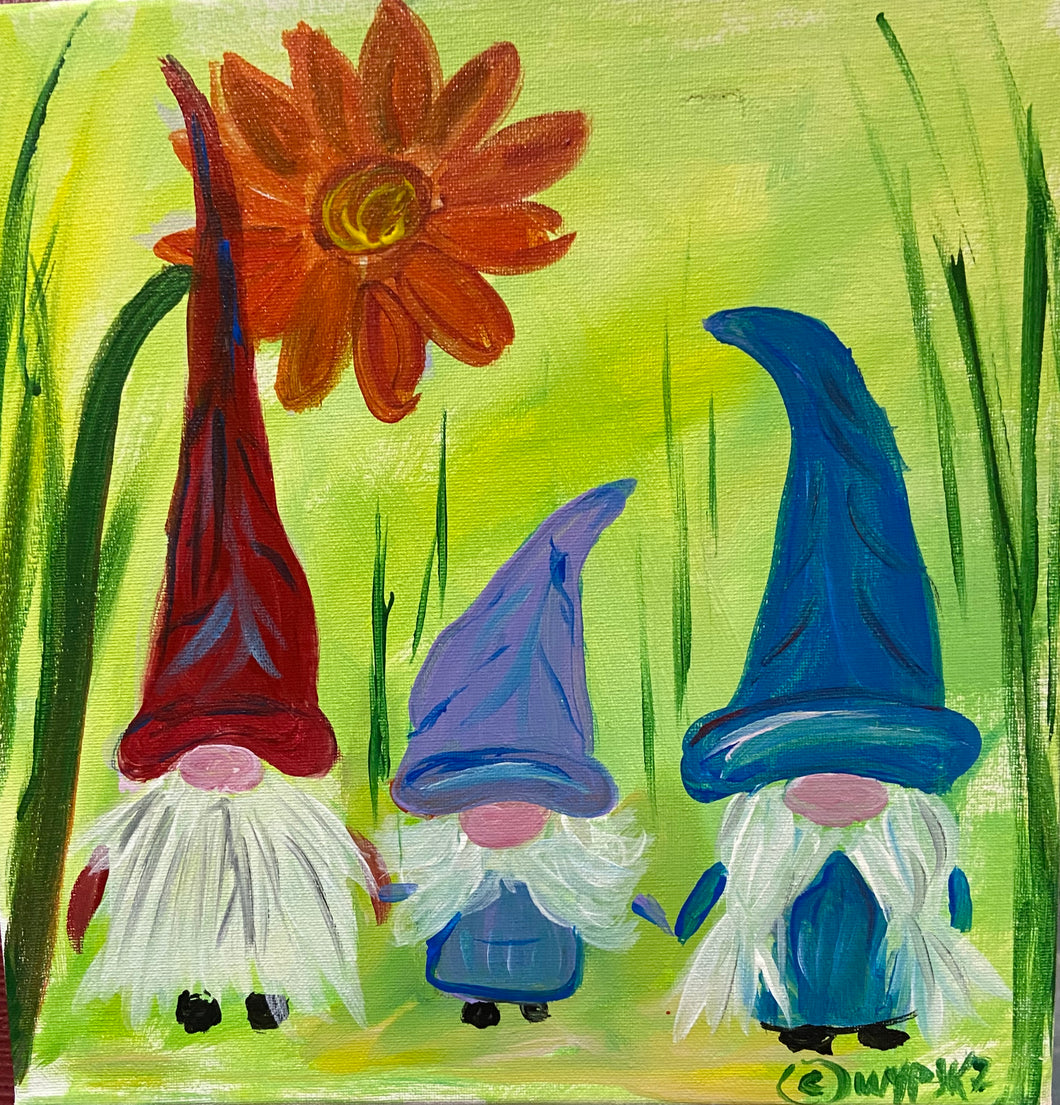Garden Gnomes Paint Kit (8x10 or 11x14)