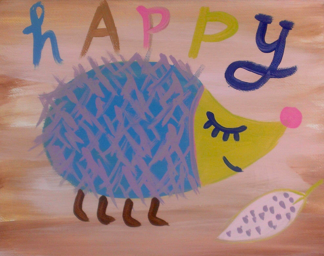 Happy Hedgehog Paint Kit (8x10 or 11x14)