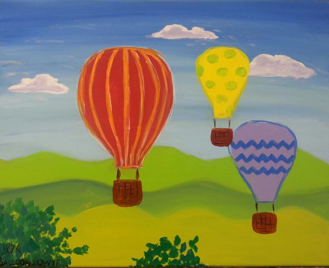 Hot Air Balloons Paint Kit (8x10 or 11x14)