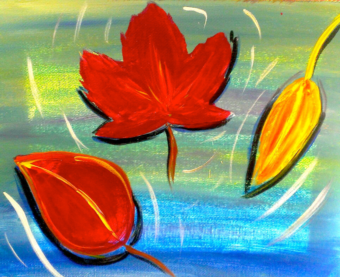 Leaves on Water Paint Kit (8x10 or 11x14)