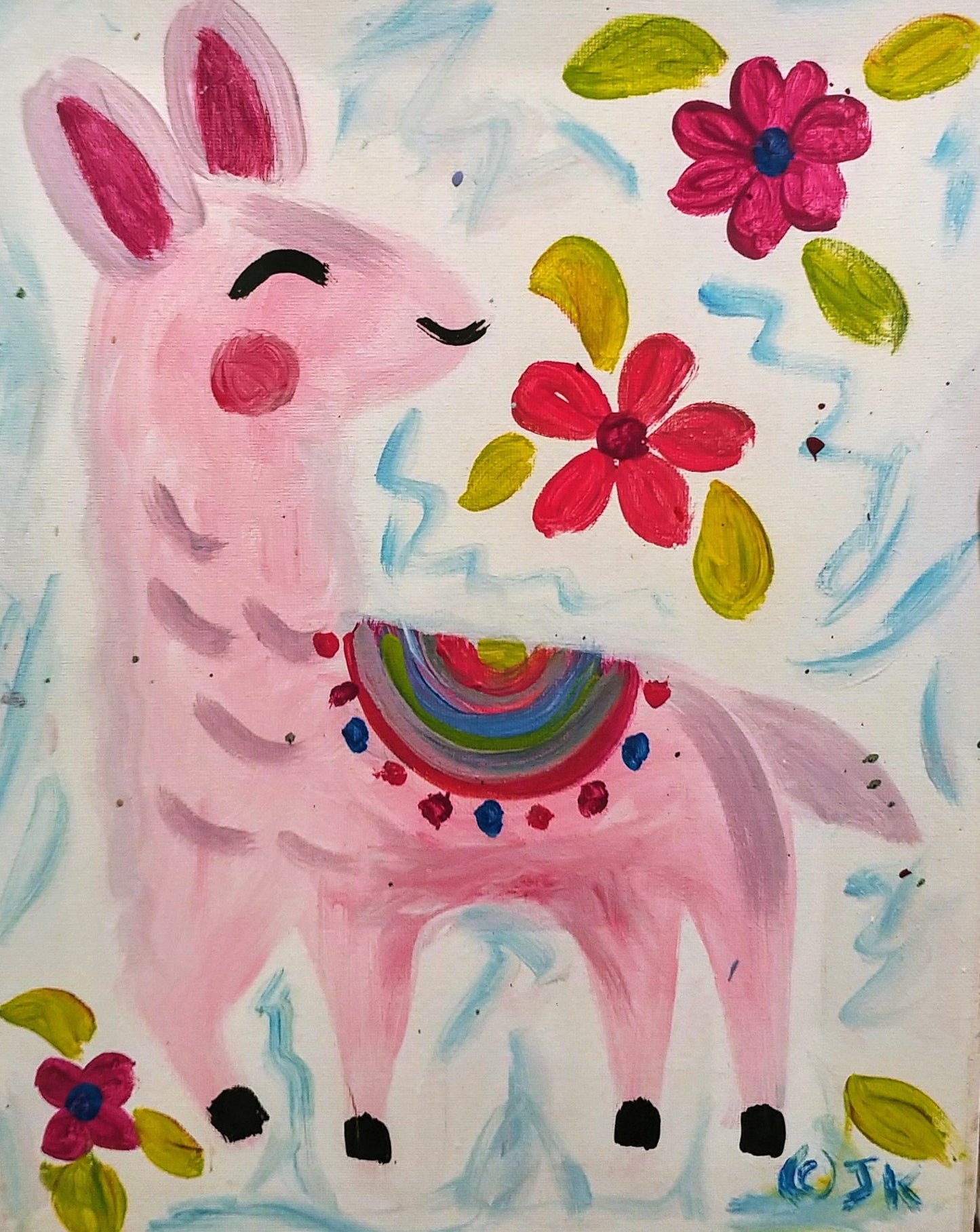 Llama Girl Paint Kit (8x10 or 11x14)