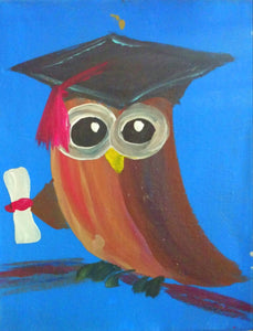 Owl Graduating Paint Kit (8x10 or 11x14)