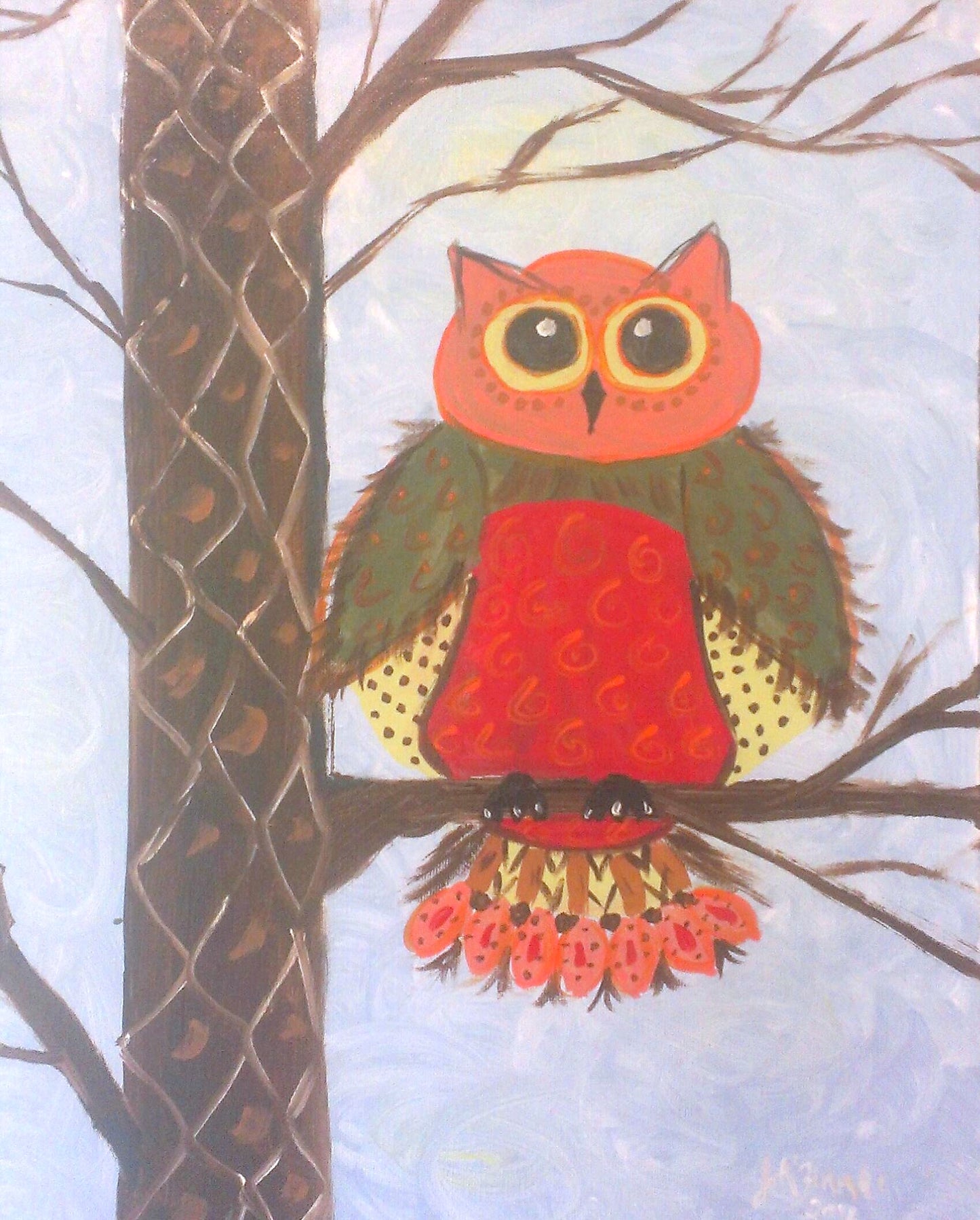 Owl In Tree Paint Kit (8x10 or 11x14)