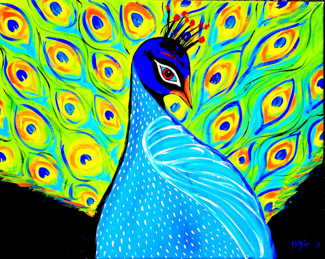 Peacock Paint Kit (8x10 or 11x14)