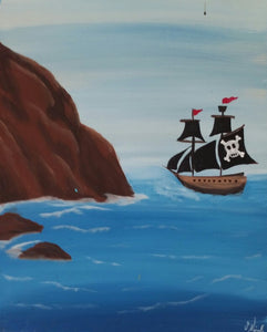 Pirate Ship Paint Kit (8x10 or 11x14)