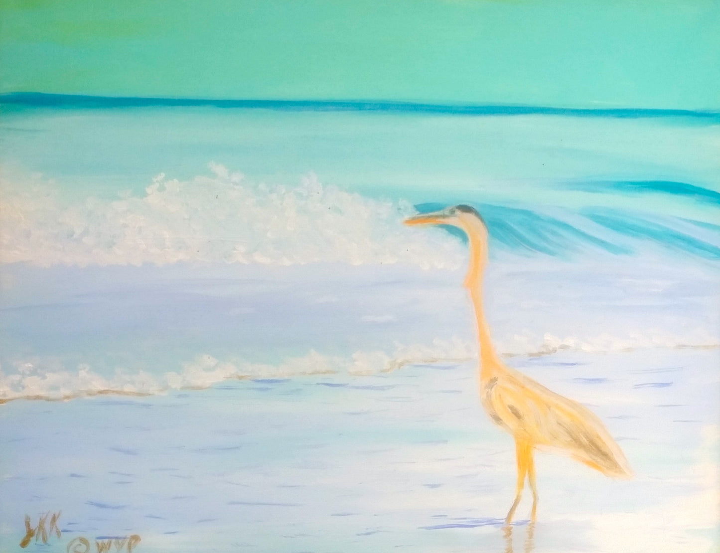 Seaside Egret Paint Kit (8x10 or 11x14)