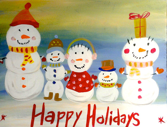 Snowman Family Paint Kit (8x10 or 11x14)