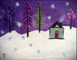 Winter Night Paint Kit (8x10 or 11x14)