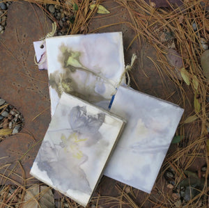 HANDMADE PLANT STAINED PAPER JOURNALS