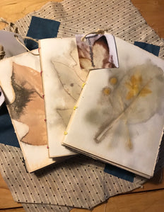 HANDMADE PLANT STAINED PAPER JOURNALS